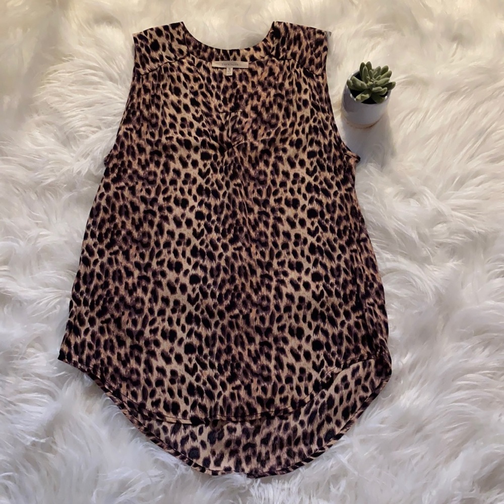 Stitch Fix 41 Hawthorn Leopard V-Neck Dress Tank